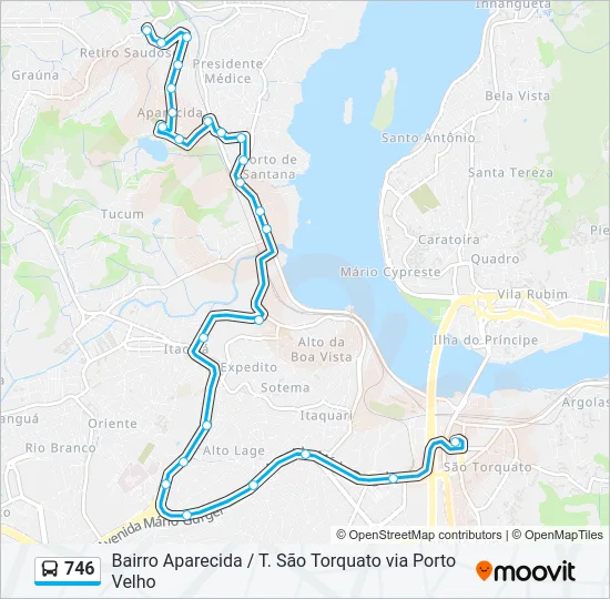746 Bus Line Map