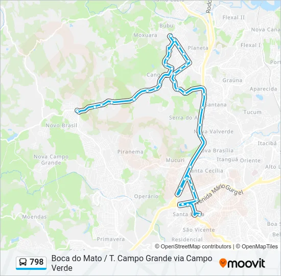 798 Bus Line Map