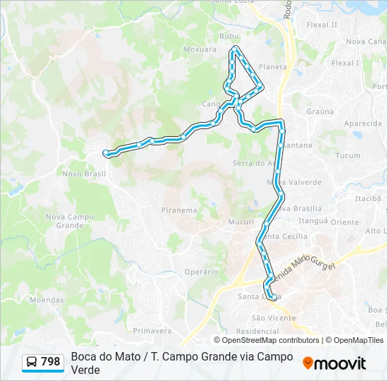 798 Bus Line Map