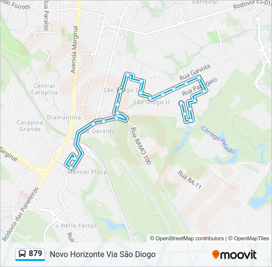 879 Bus Line Map