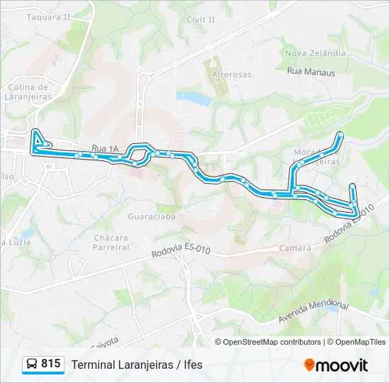 815 Bus Line Map