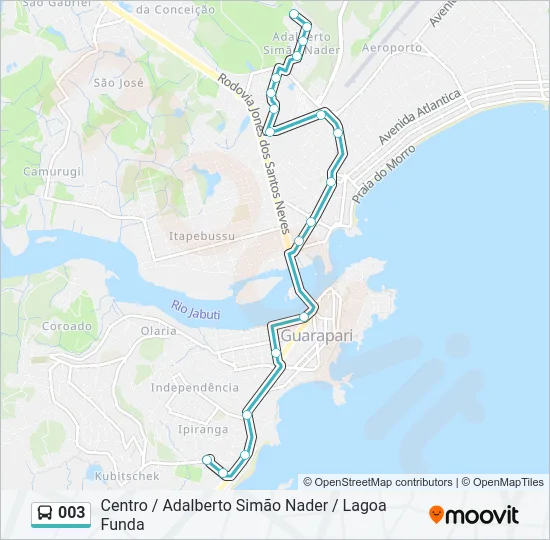 003 Bus Line Map