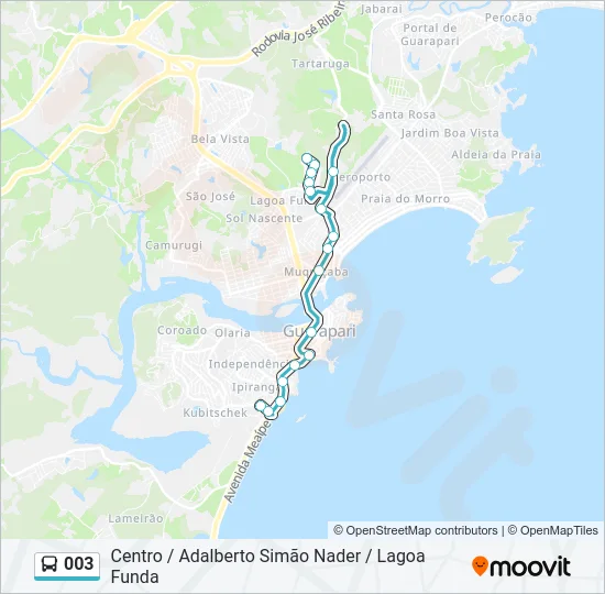 003 Bus Line Map