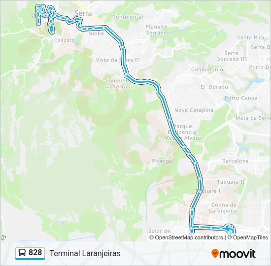 828 Bus Line Map