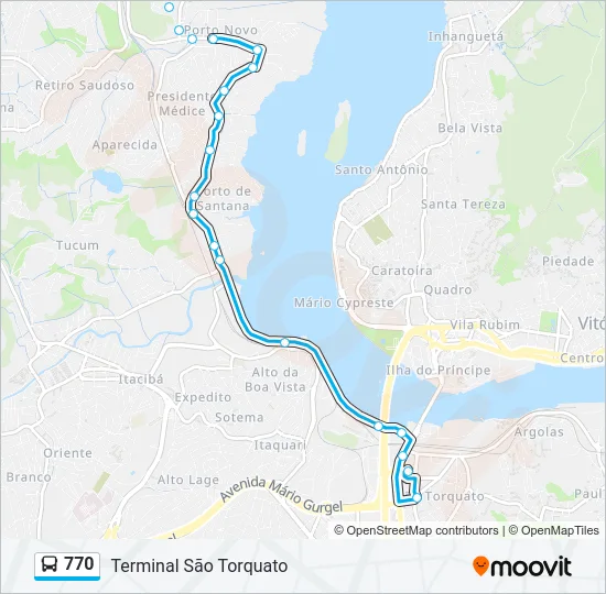 770 Bus Line Map