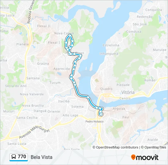 770 Bus Line Map