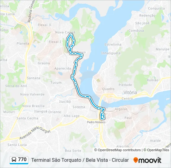 770 Bus Line Map