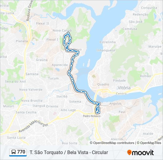 770 bus Line Map