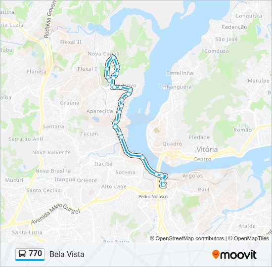 770 bus Line Map