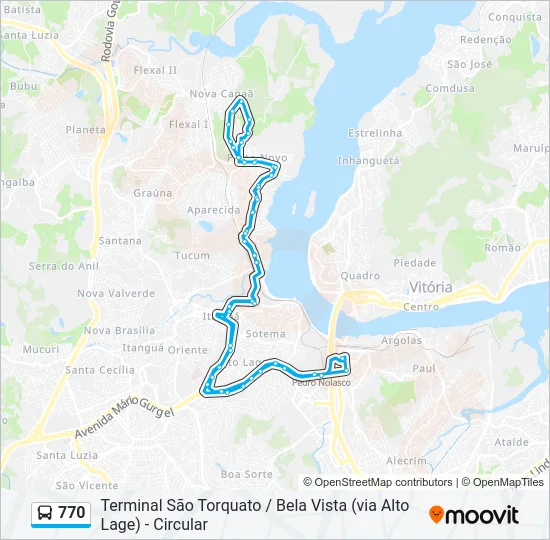 770 Bus Line Map