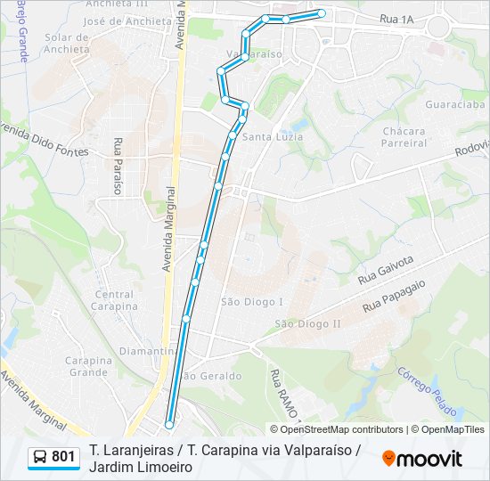 801 Route: Schedules, Stops & Maps - Terminal Carapina (Updated)