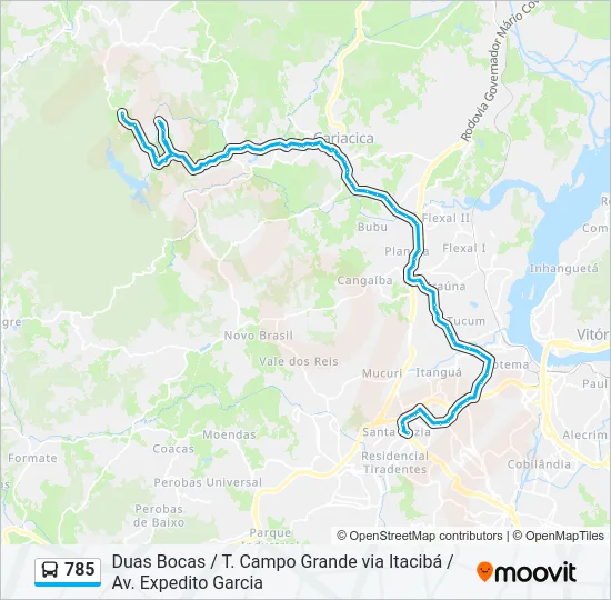 785 Bus Line Map