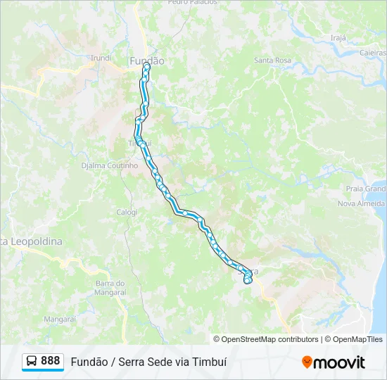 888 Bus Line Map