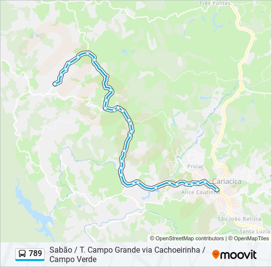 789 bus Line Map