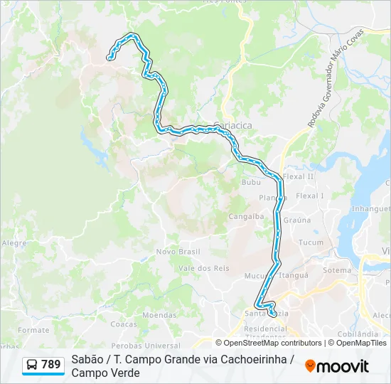 789 Bus Line Map