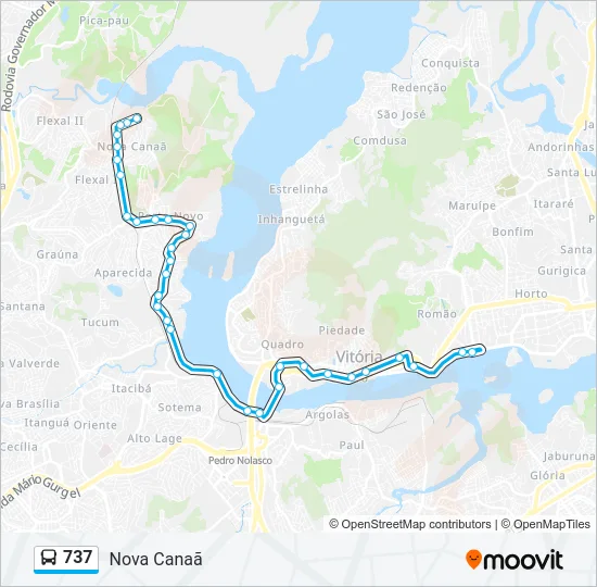 737 Bus Line Map