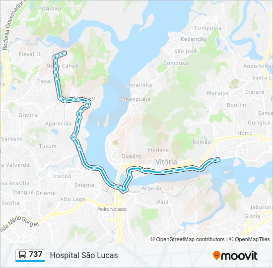 737 Bus Line Map