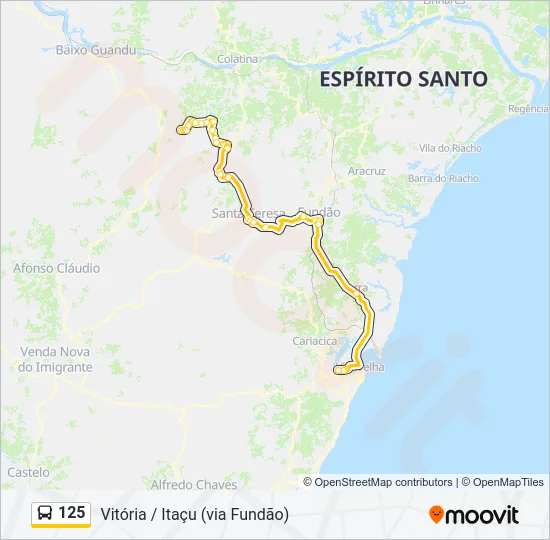 125 Bus Line Map
