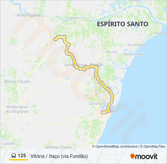 125 Bus Line Map