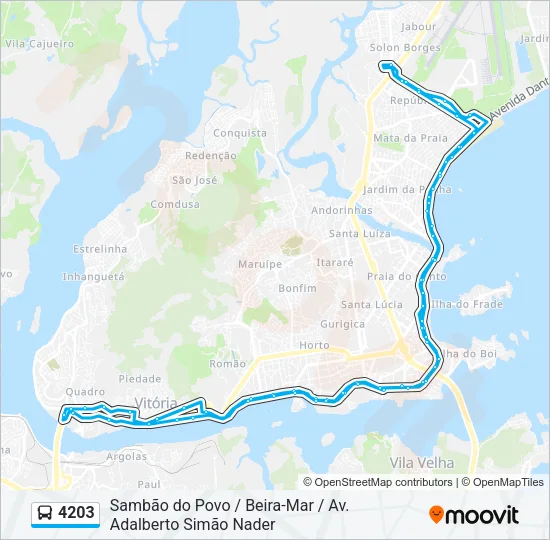 4203 Bus Line Map