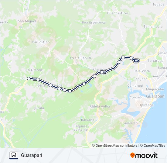 010/0/1000 bus Line Map