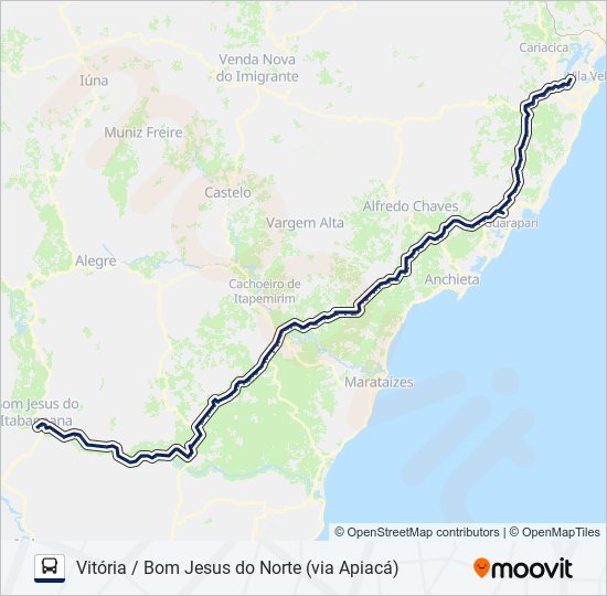 Mapa de 215/0/1400 de autobús