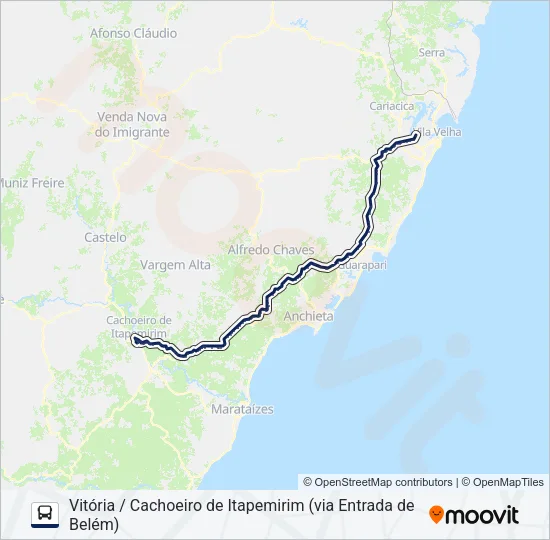 222/0/1000 Bus Line Map