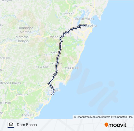 255/5/1000 bus Line Map