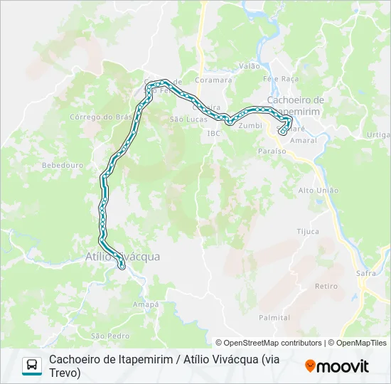 182/5/1400 Bus Line Map