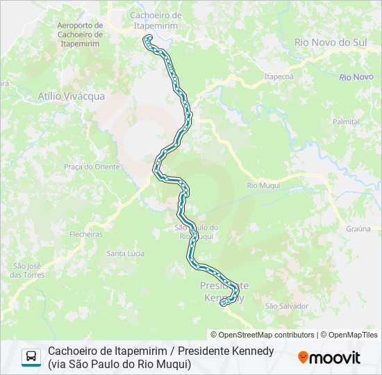 290/0/1000 bus Line Map