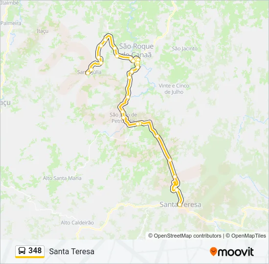 348 Bus Line Map