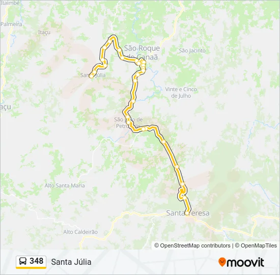 348 Bus Line Map