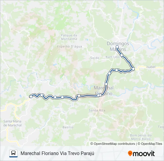 332/0/1000 Bus Line Map