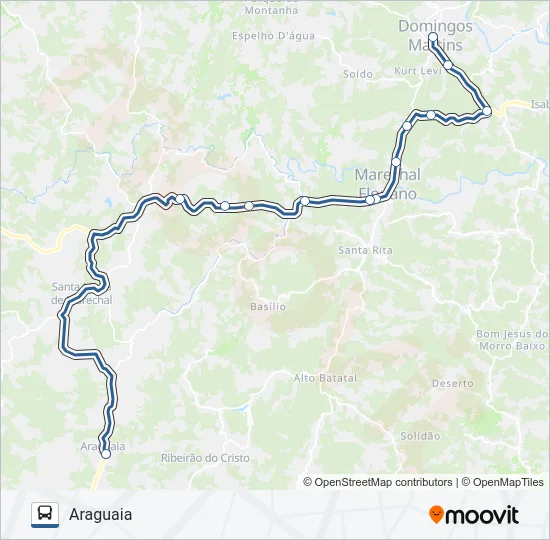 360/0/1000 Bus Line Map