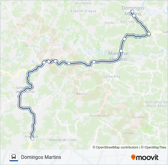 360/0/1000 Bus Line Map