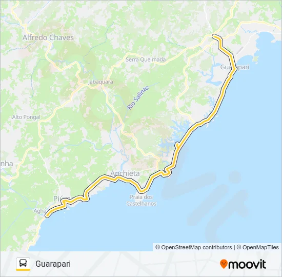 308/5/1400 Bus Line Map