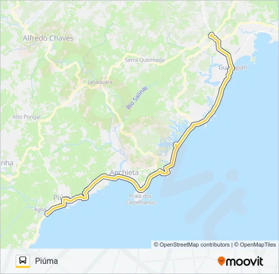 308/5/1400 Bus Line Map