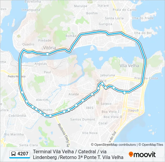 4207 Bus Line Map