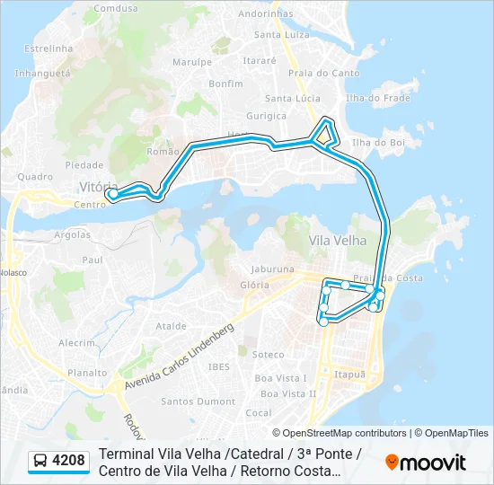 4208 Bus Line Map