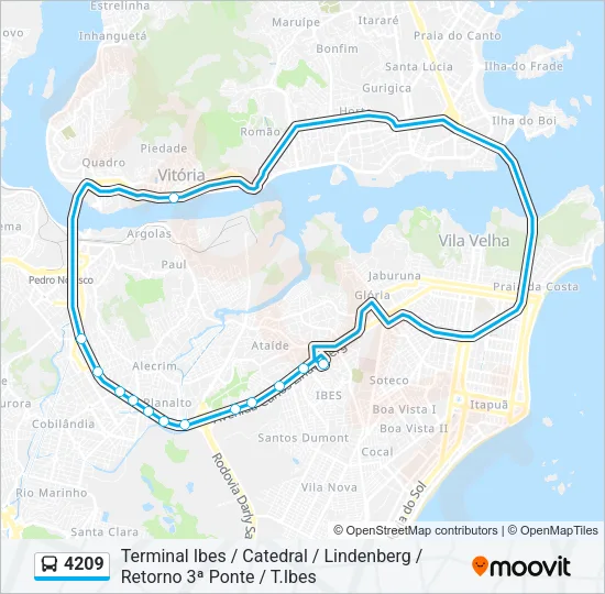 4209 Bus Line Map