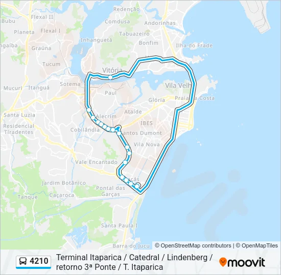 4210 Bus Line Map
