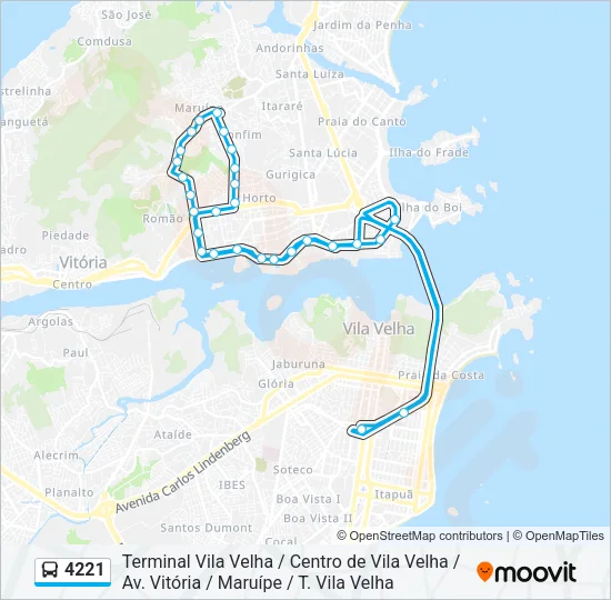 4221 Bus Line Map