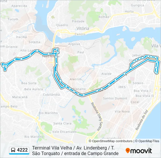 4222 Bus Line Map