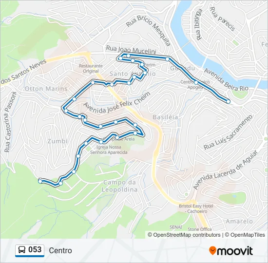 053 Bus Line Map