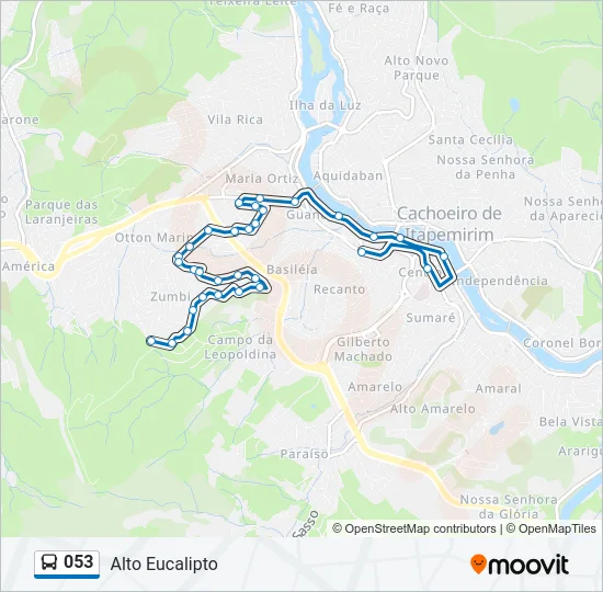 053 Bus Line Map
