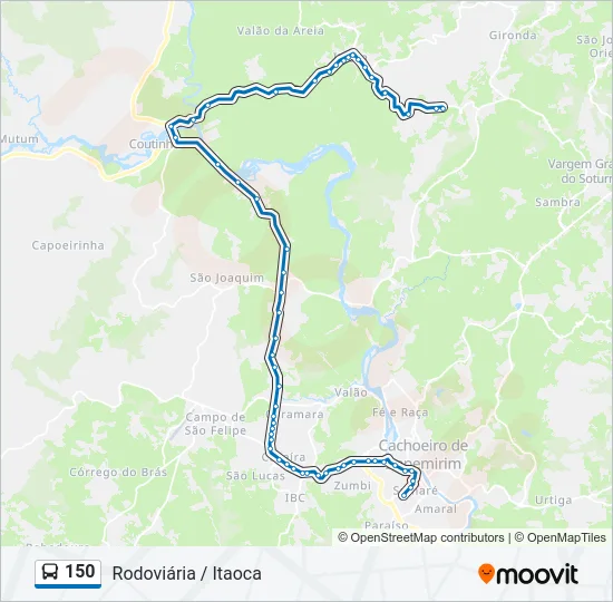 150 Bus Line Map