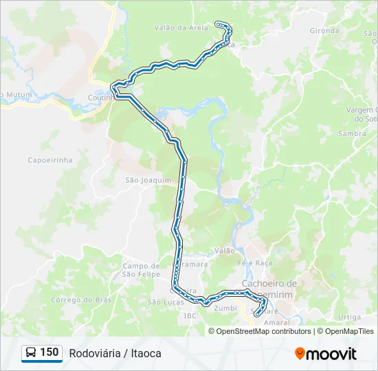 150 Bus Line Map