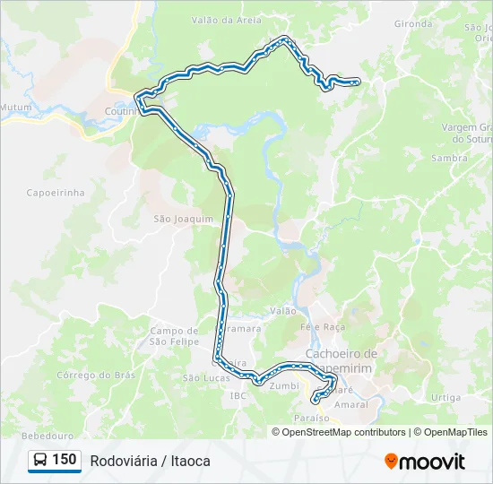 150 Bus Line Map