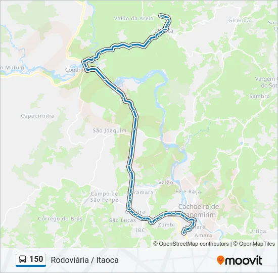 150 Bus Line Map