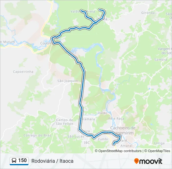 150 Bus Line Map